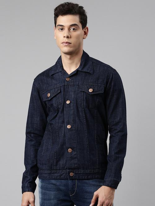 blue washed denim jacket - 20061601 - Standard Image - 0