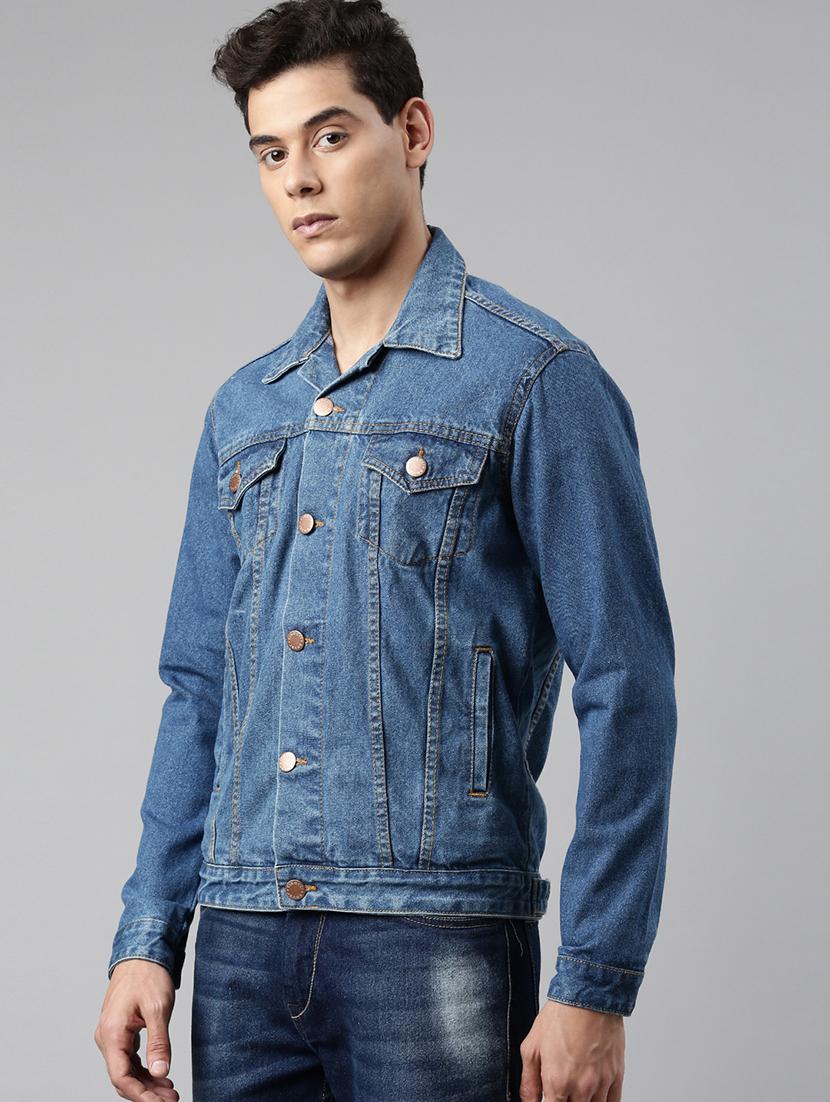 blue washed denim jacket - 20061602 - Standard Image - 1