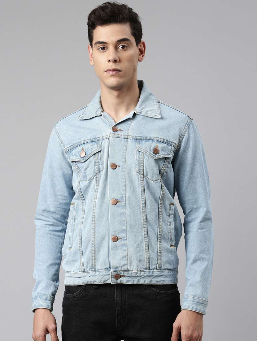 blue washed denim jacket - 20061603 - Zoom Image - 0