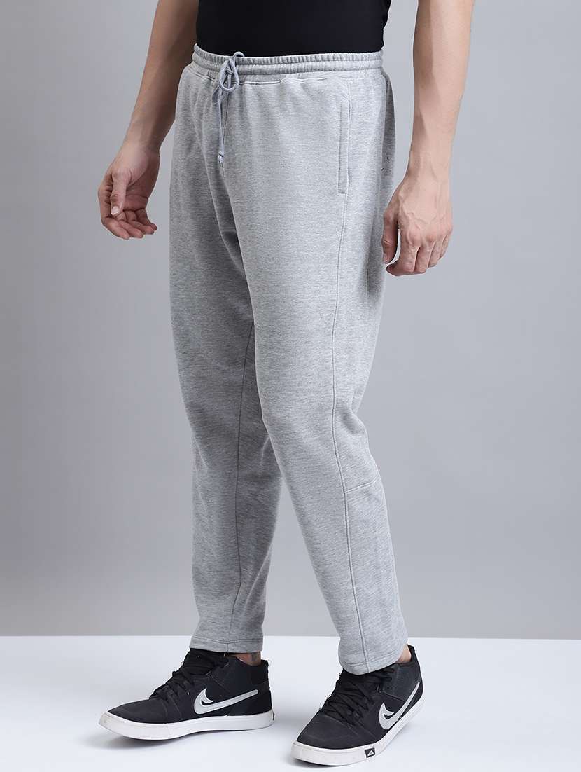 grey cotton track pants - 20064059 -  Standard Image - 1