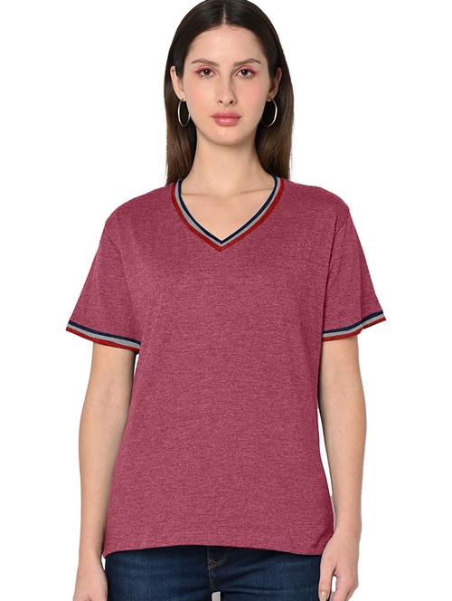 solid cotton blend regular t-shirt - 20067557 - Standard Image - 0