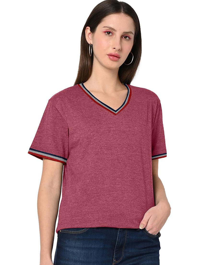 solid cotton blend regular t-shirt - 20067557 - Standard Image - 1