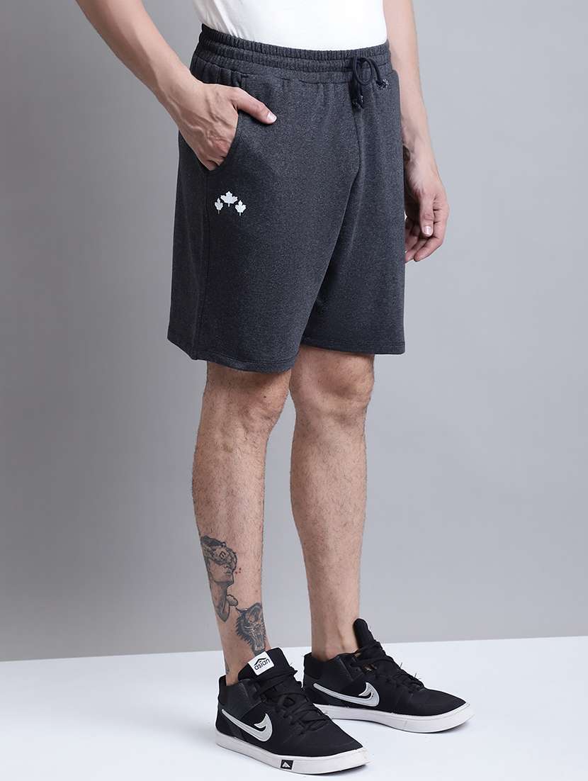 grey cotton shorts - 20068309 -  Standard Image - 1