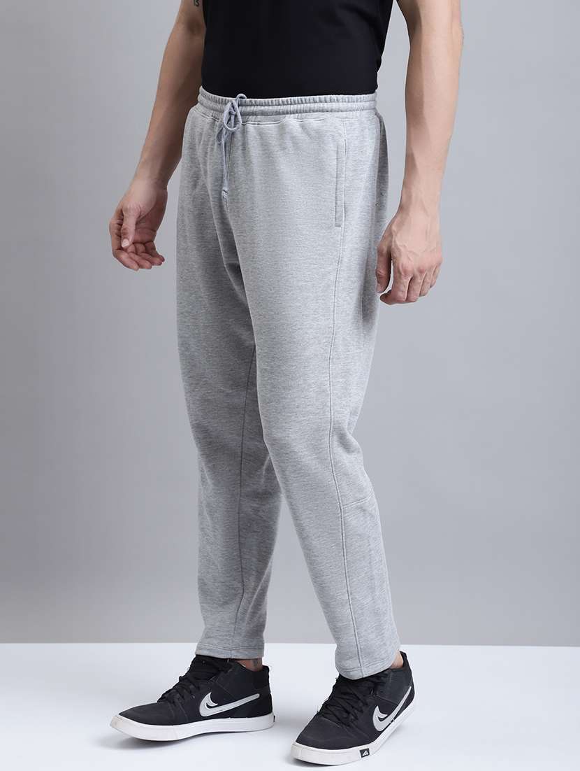 solid full length regular track pant - 20068395 -  Standard Image - 1