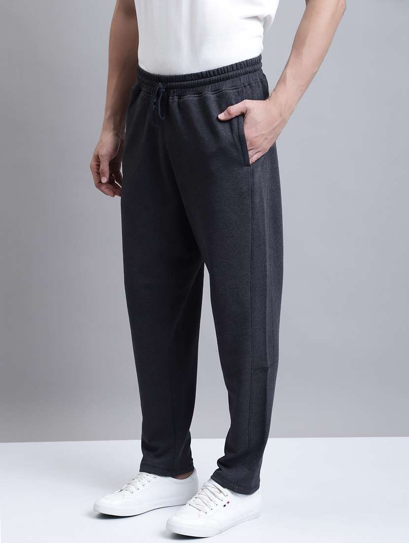 solid full length regular track pant - 20068397 -  Standard Image - 1