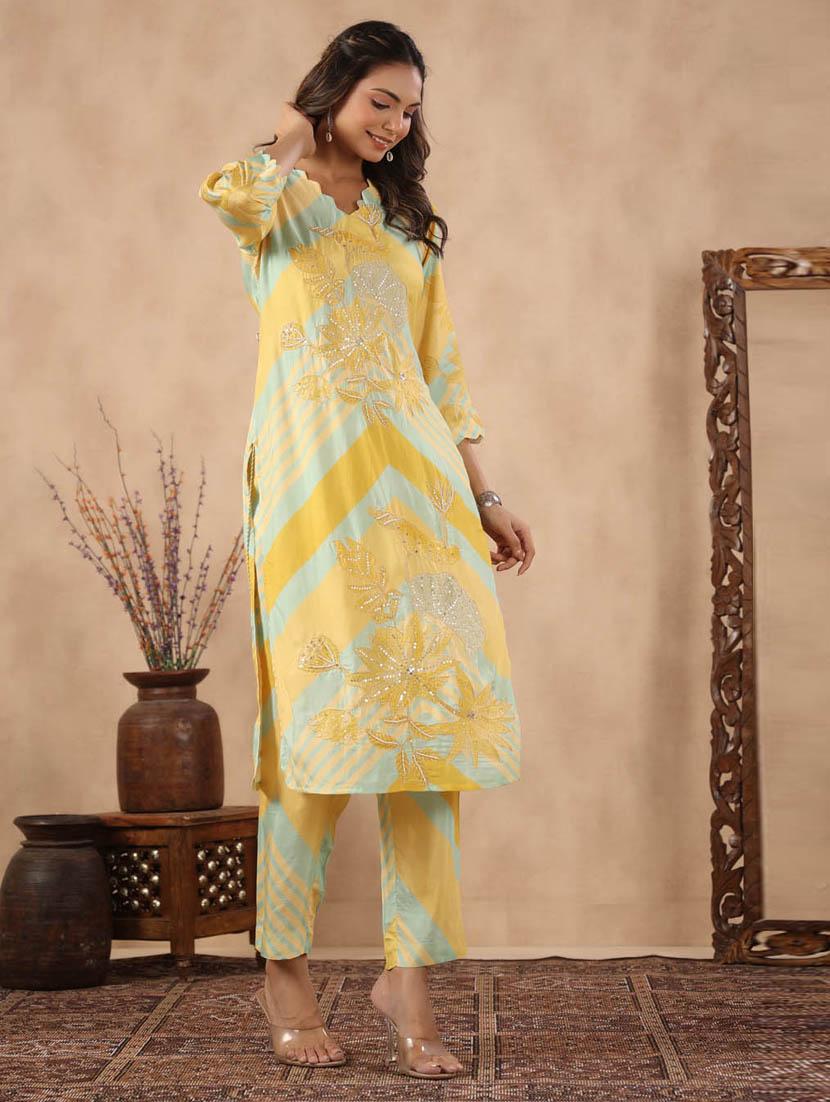 printed kurta pant set - 20068449 - Standard Image - 1
