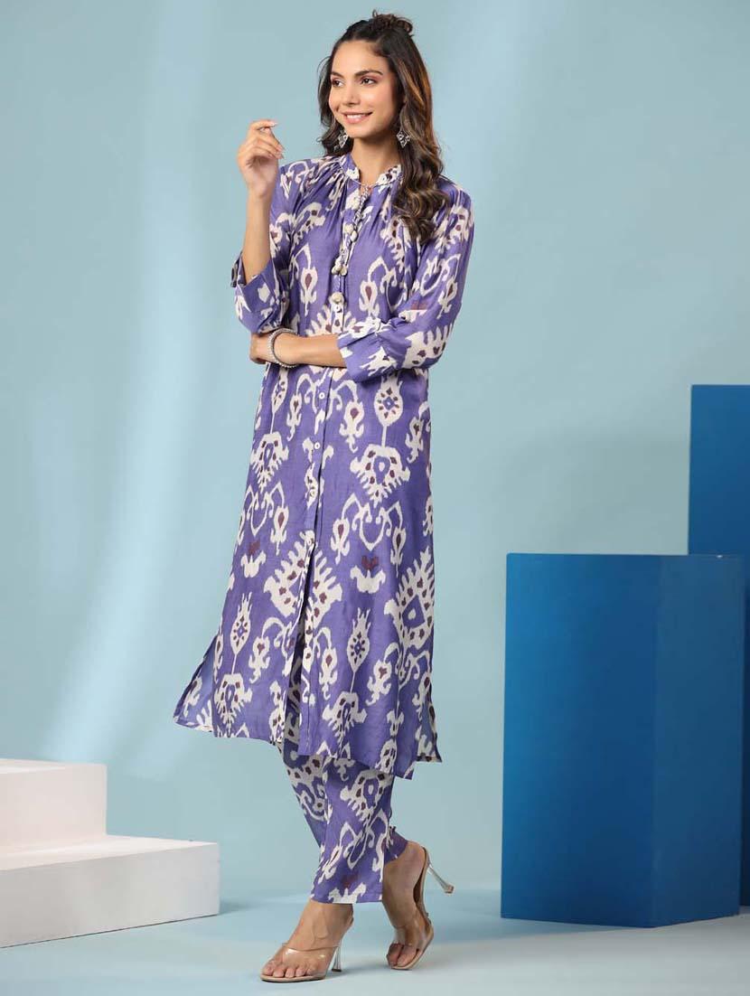 printed kurta pant set  - 20068453 -  Standard Image - 1