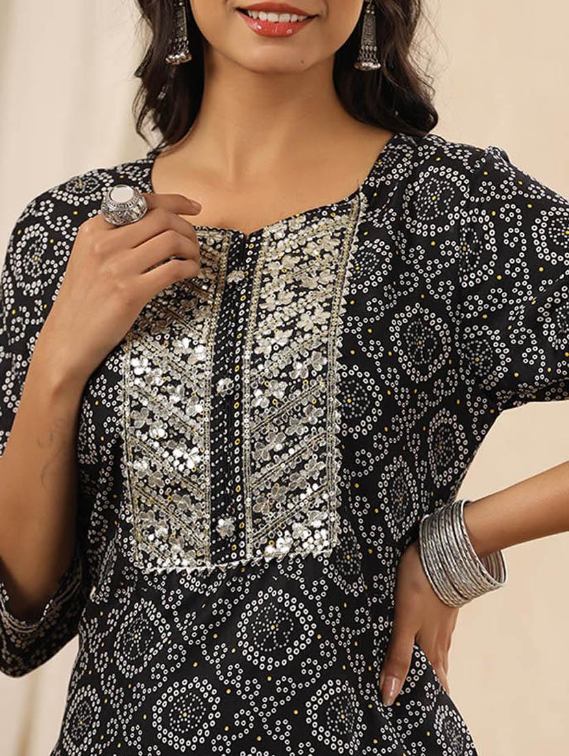 printed kurta pant set - 20068458 - Standard Image - 4