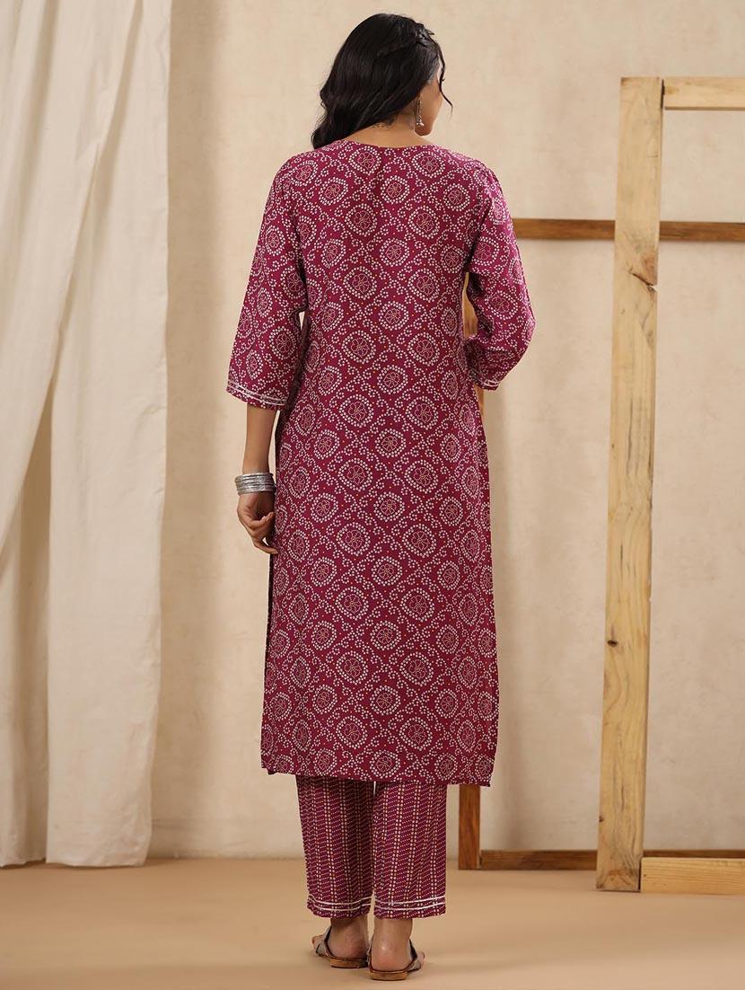 printed kurta pant set - 20068460 - Standard Image - 4