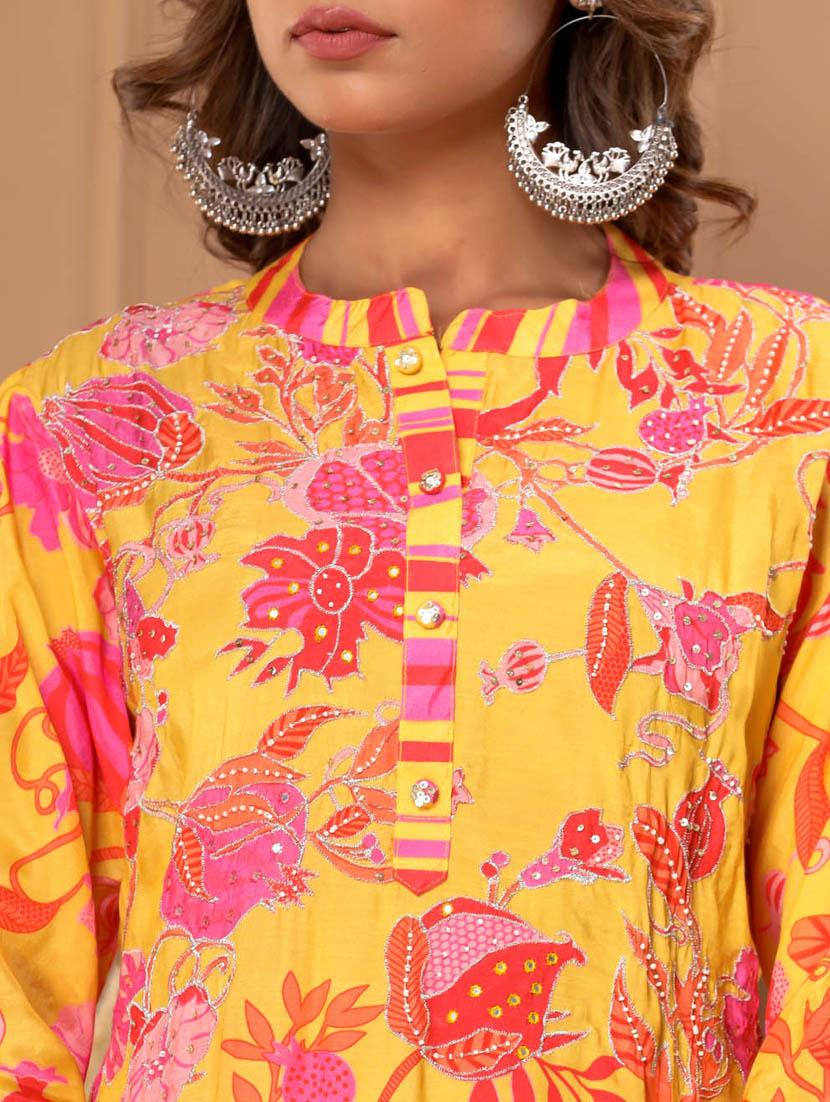 printed kurta pant set - 20068479 - Standard Image - 4