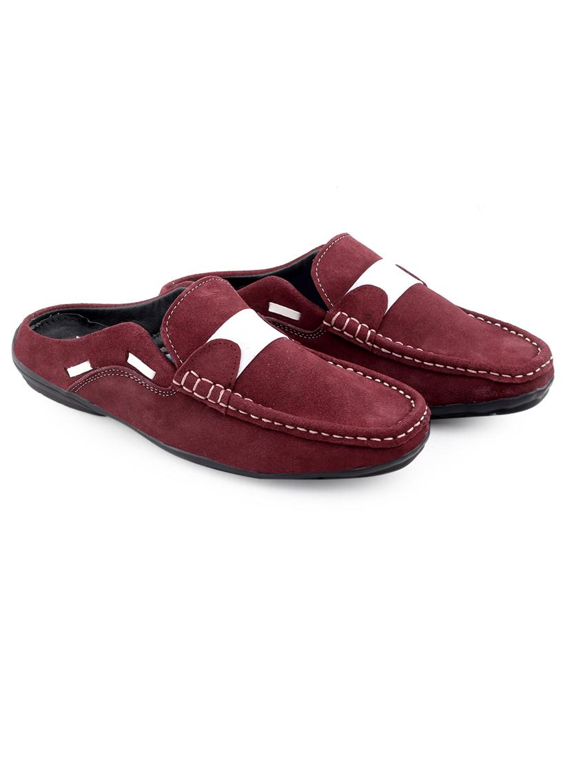 red solid slip-on mules - 20070542 - Standard Image - 1