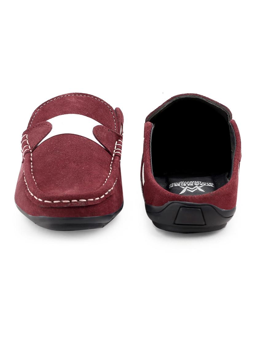 red solid slip-on mules - 20070542 - Standard Image - 4