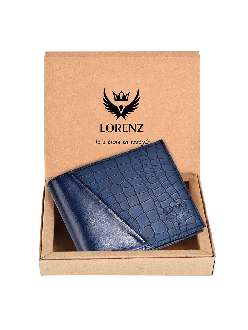 blue leatherette wallet - 20072462 -  Standard Image - 4