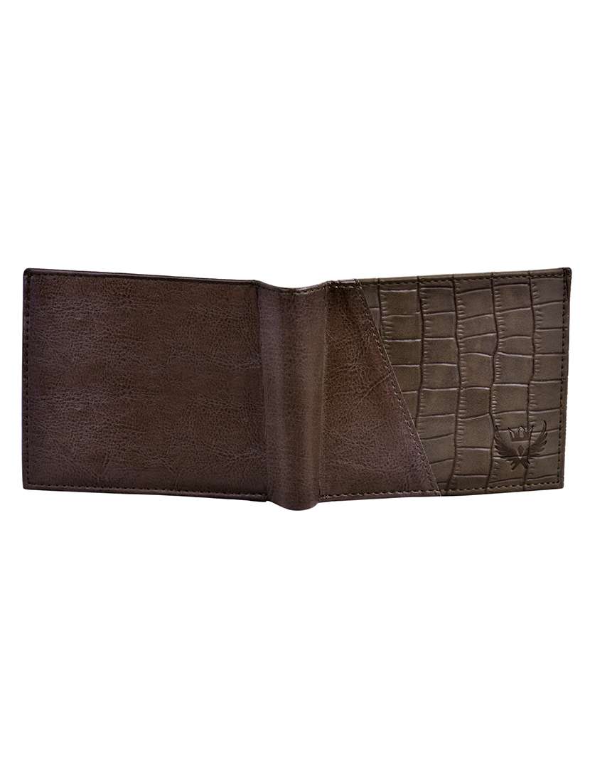 brown leatherette wallet - 20072463 - Standard Image - 1