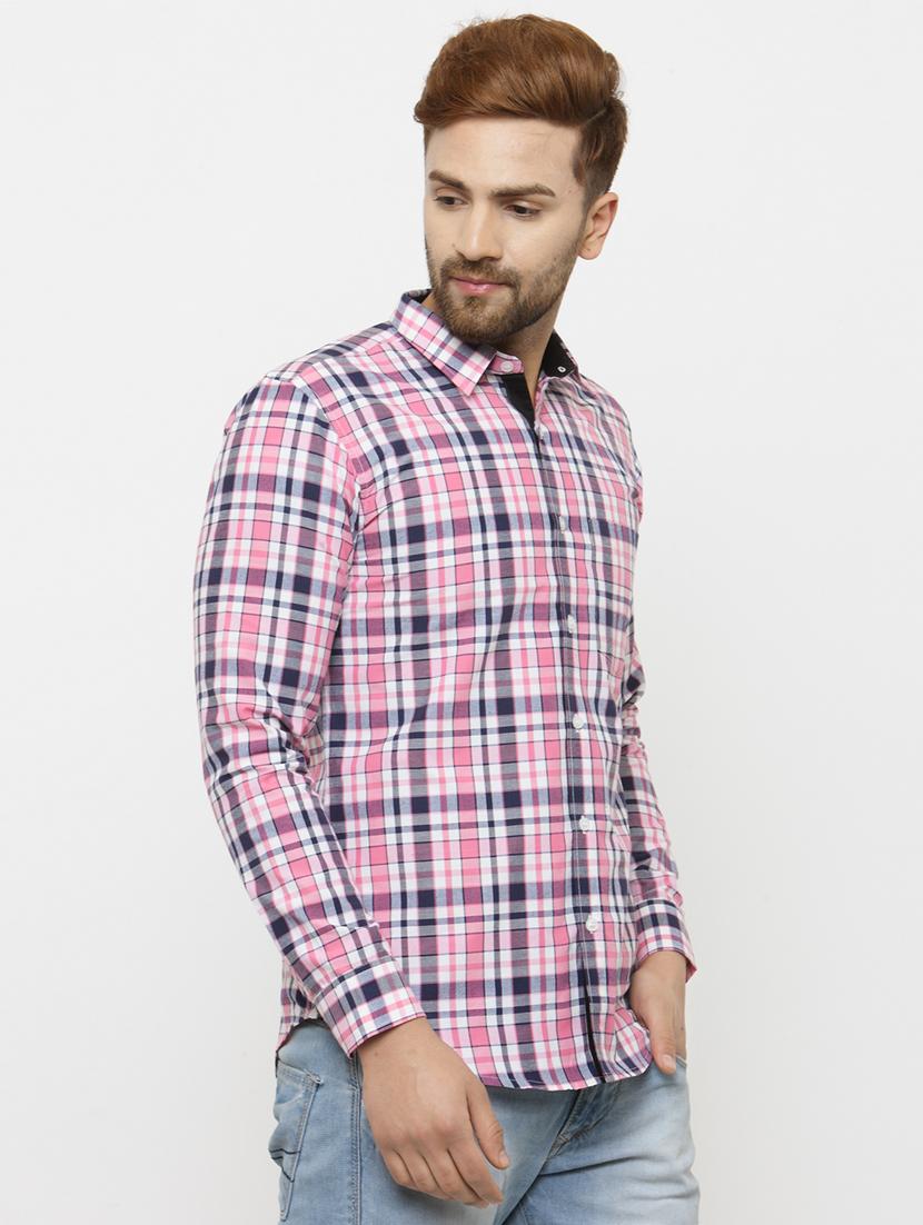 multi colored checkered casual shirt - 20072650 -  Standard Image - 1