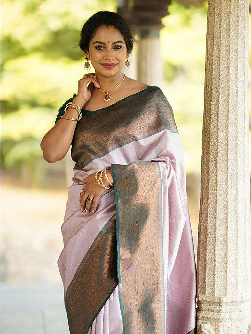 Women's Banarasi Saree With Blouse - 20073353 -  Standard Image - 1