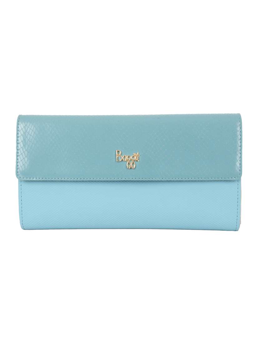 blue pvc wallet