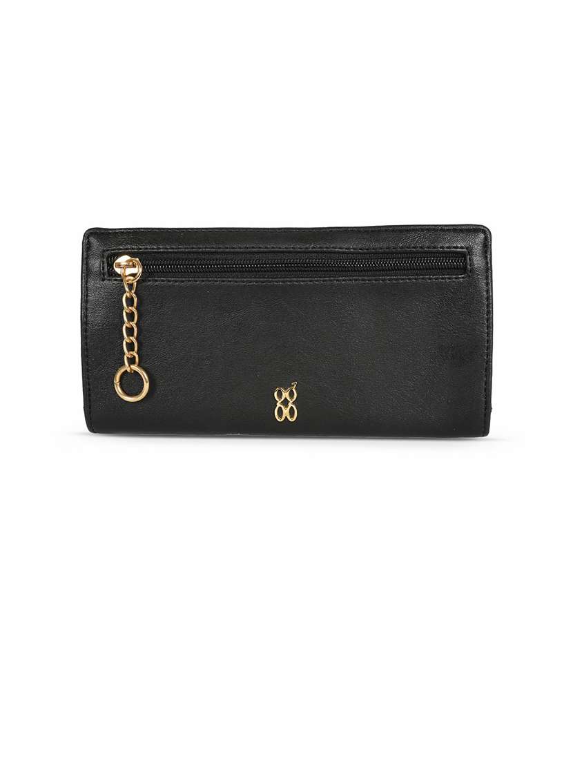 black pvc wallet