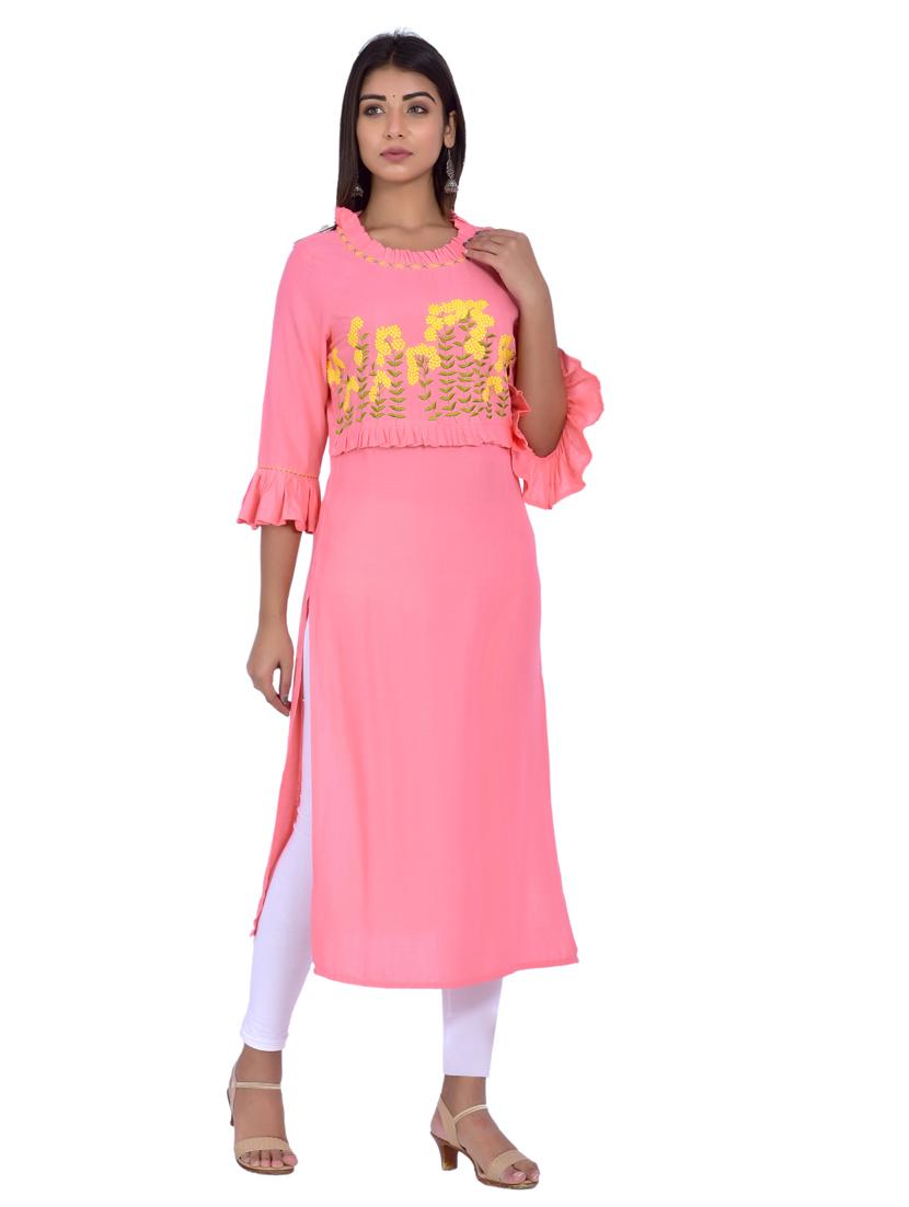 women's straight kurta - 20078326 - Standard Image - 1