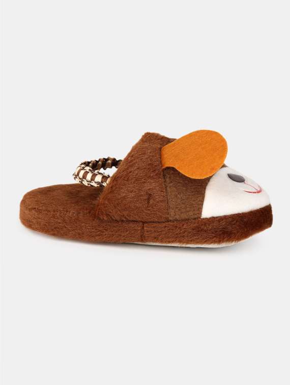 brown fabric flip flop - 20082883 - Standard Image - 1