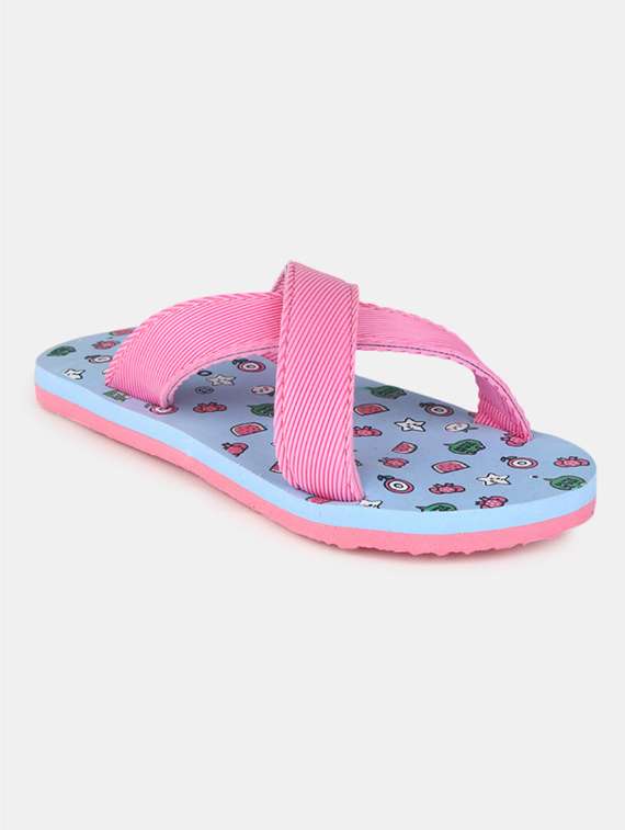 pink canvas sandal