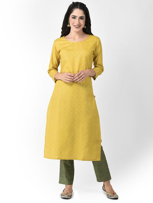round neck printed a-line kurta - 20083165 -  Standard Image - 0