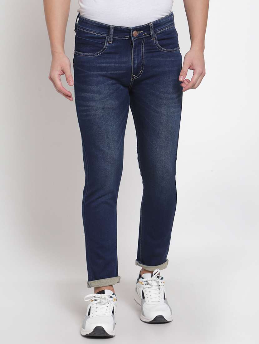 mens slim fit plain jeans