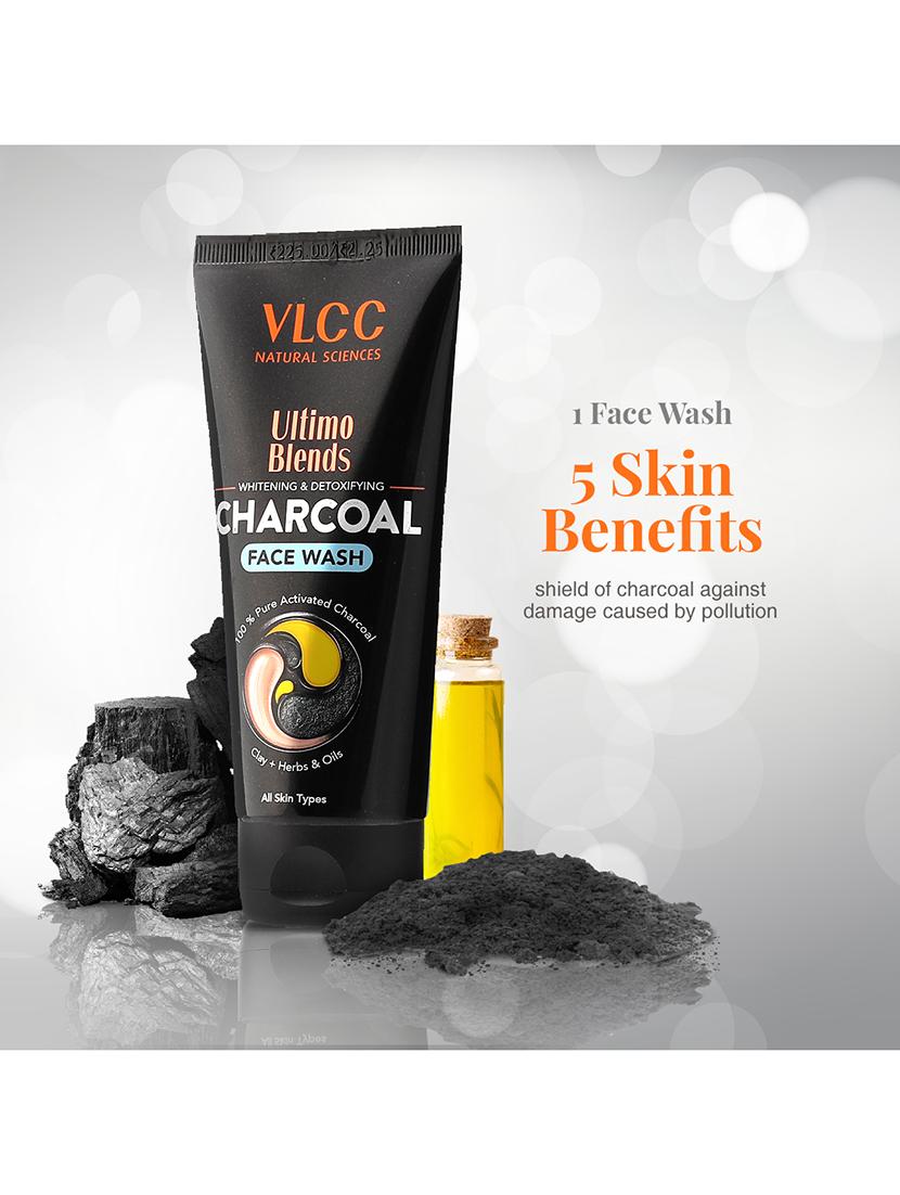 vlcc ultimo blends charcoal face wash for whitening & detoxifying - 100 ml ( pack of 2 ) - 20084807 - Standard Image - 1