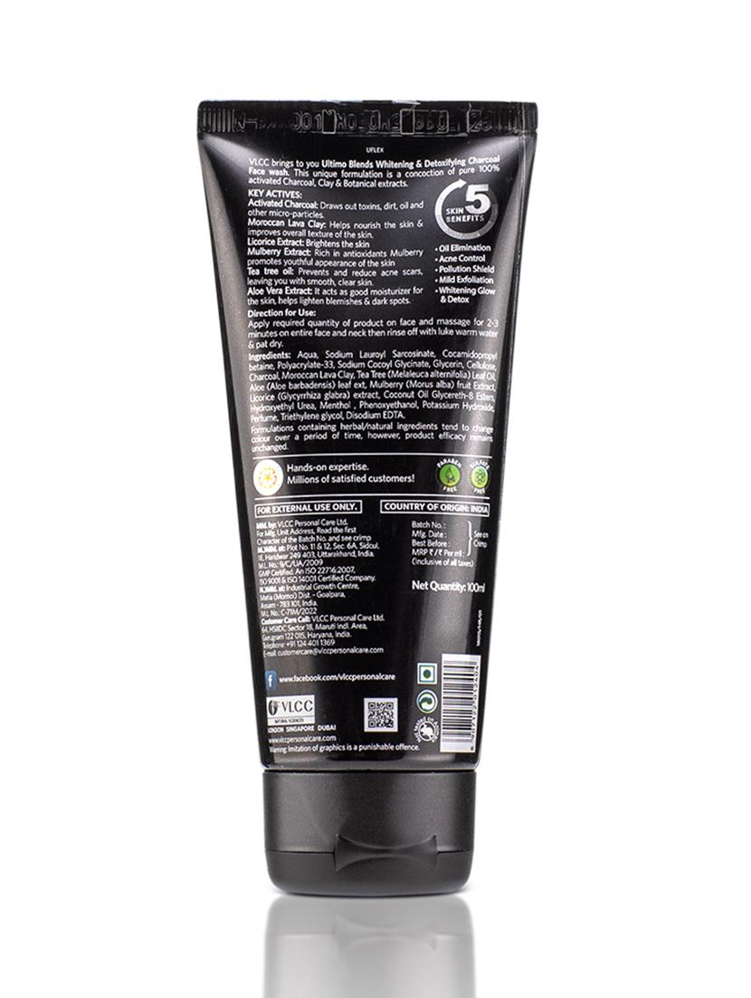 vlcc ultimo blends charcoal face wash for whitening & detoxifying - 100 ml ( pack of 2 ) - 20084807 - Standard Image - 4