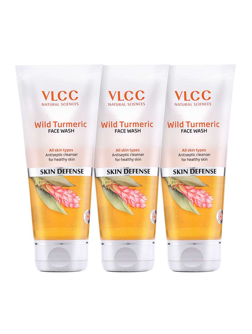 vlcc wild turmeric face wash - 80 ml ( pack of 3 )