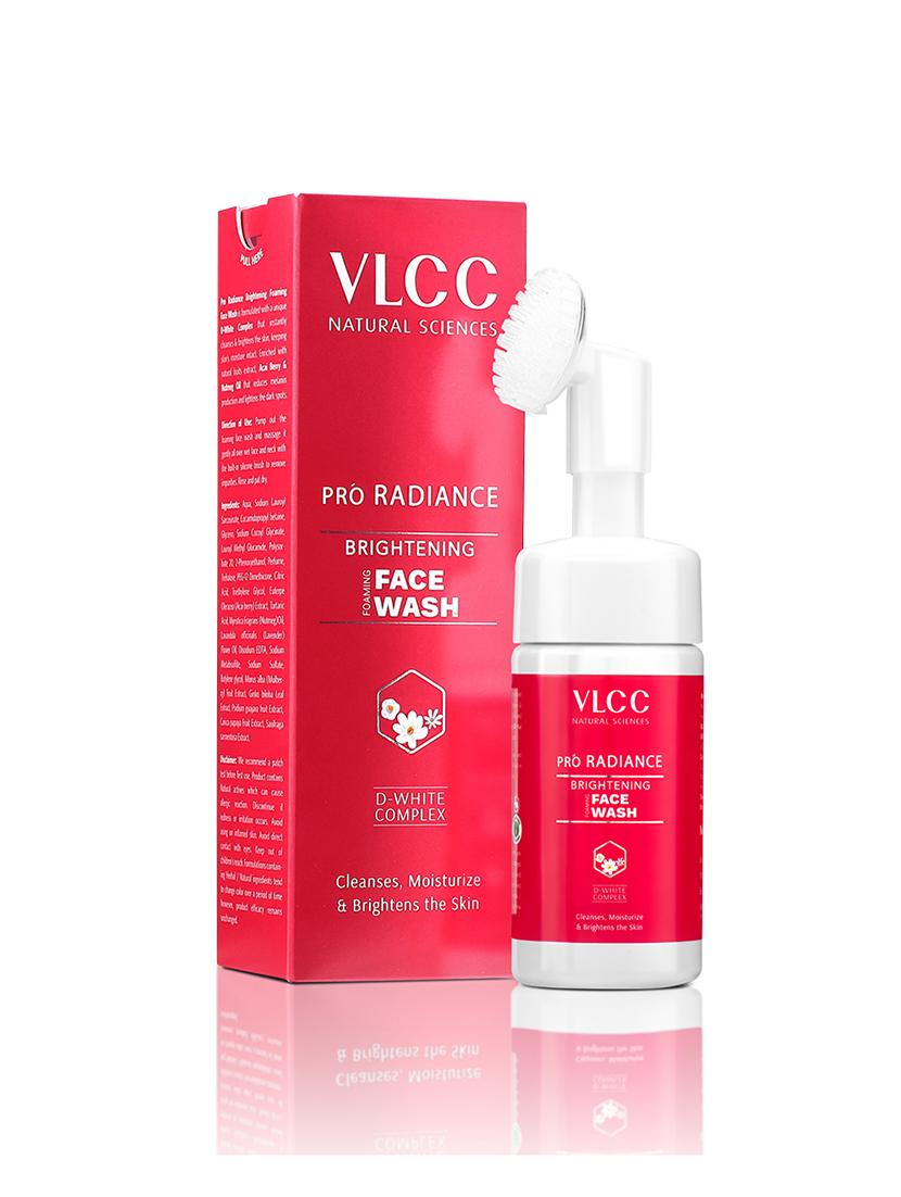 vlcc pro radiance skin brightening foaming face wash cleanses, moisturize & brightens the skin - 100 ml ( pack of 4 ) - 20084818 - Standard Image - 1