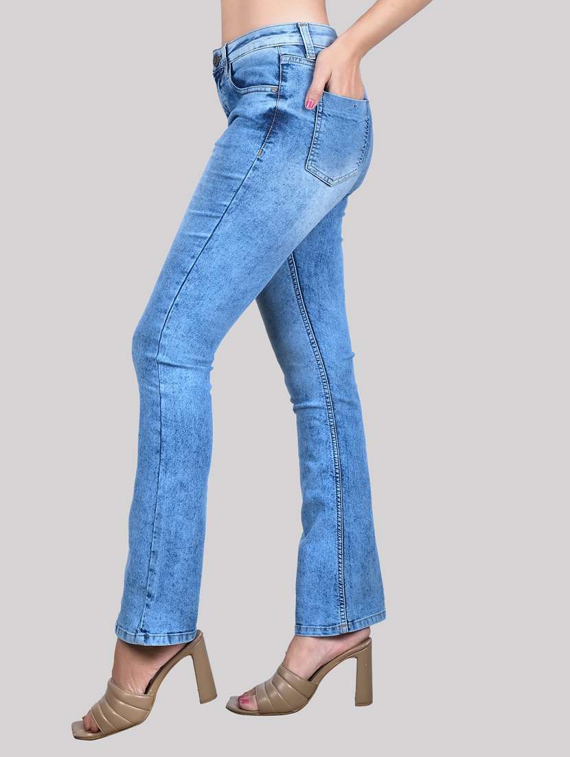 light blue mid rise denim jean - 20085272 - Standard Image - 1