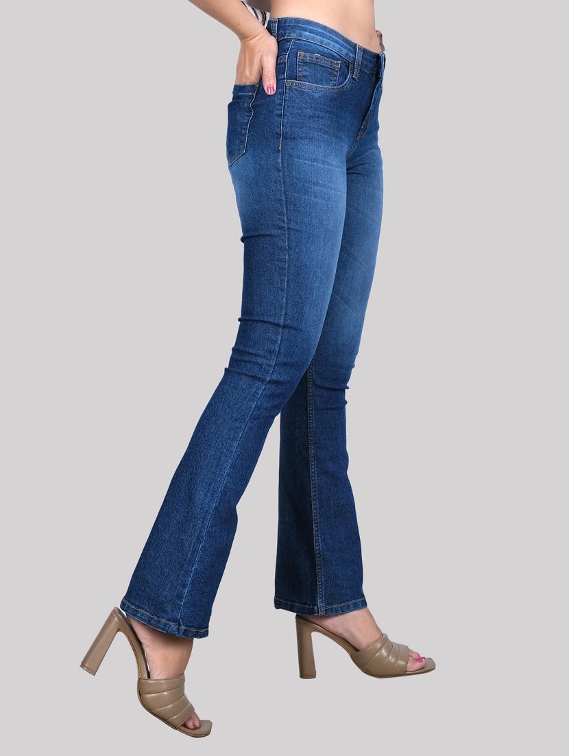 dark blue mid rise denim jean - 20085274 - Standard Image - 1