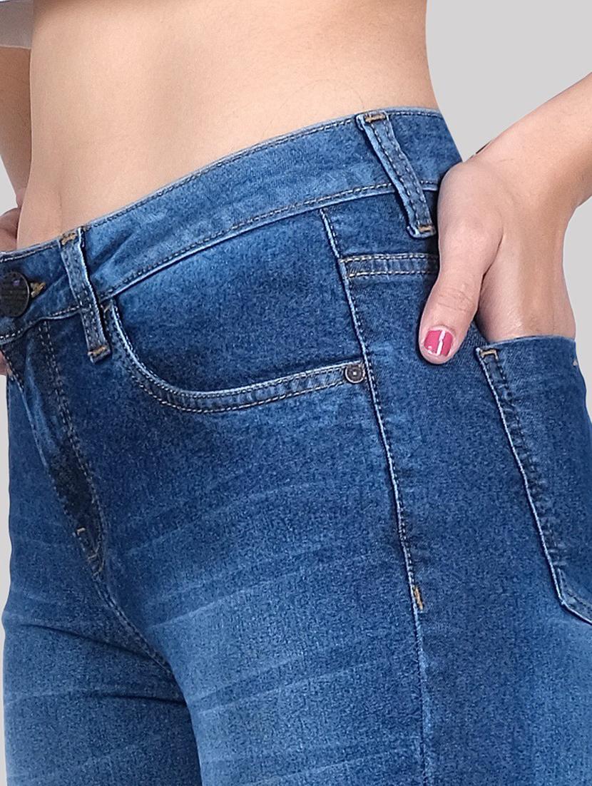 dark blue mid rise denim jean - 20085274 - Standard Image - 4