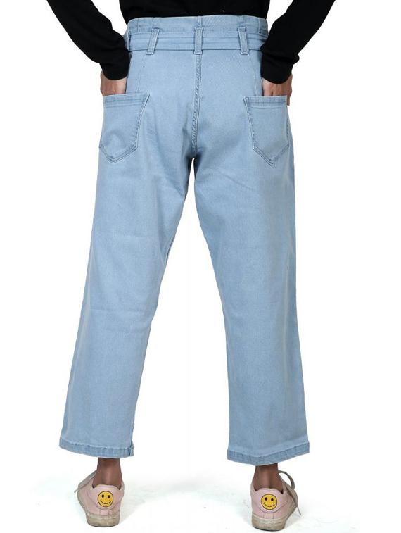 light blue solid mid rise denim jean - 20085288 - Standard Image - 1