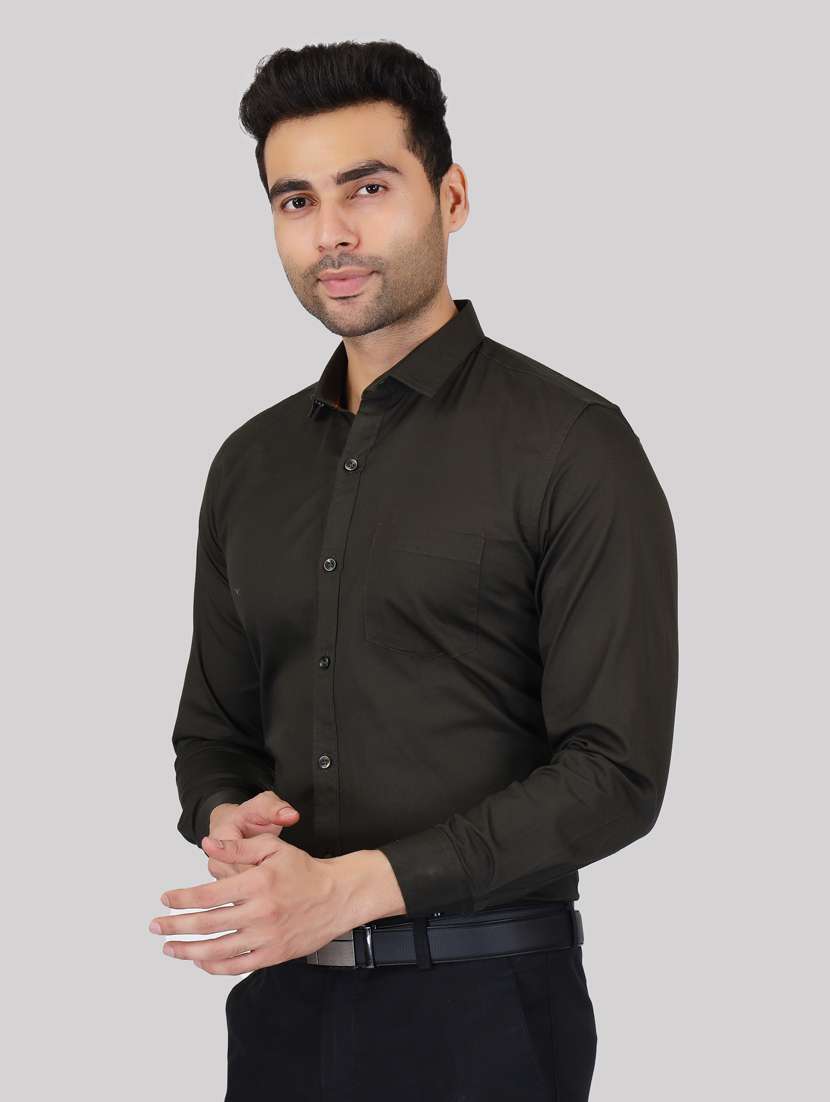 shirt collar solid formal shirt - 20085317 -  Standard Image - 1