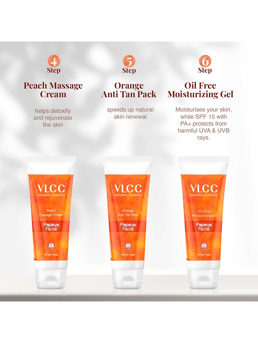 vlcc papaya fruit facial kit - 300 g with free rose water toner - 100 ml - 20085541 - Standard Image - 4