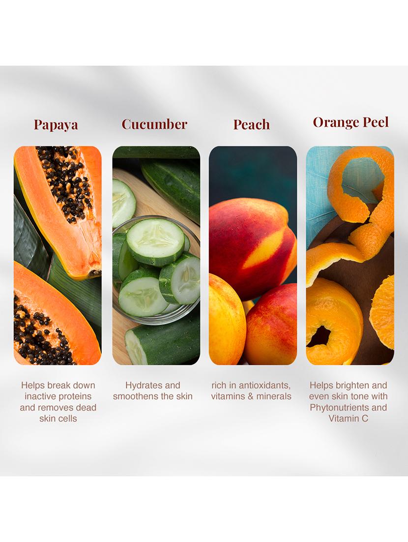 vlcc papaya fruit facial kit - 300 g with free rose water toner - 100 ml - 20085541 - Standard Image - 6