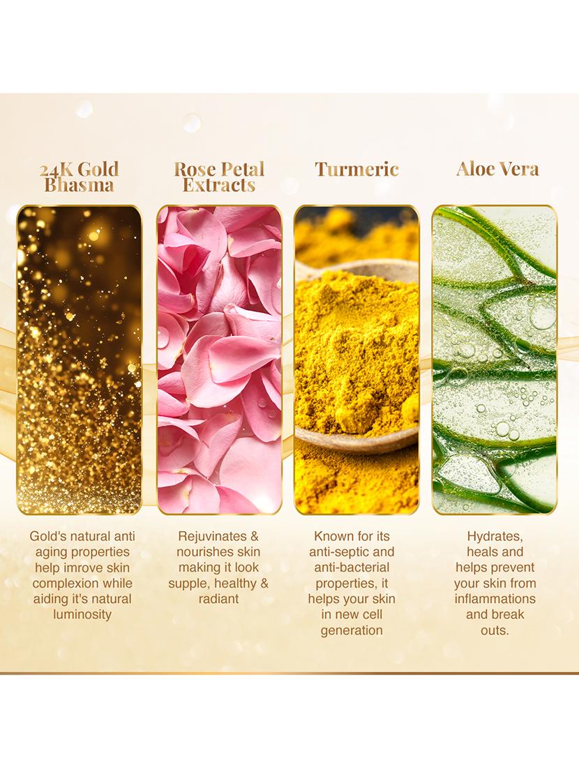 vlcc gold facial kit for luminous & radiant complexion - 60 g ( pack of 6 ) - 20085547 - Standard Image - 6