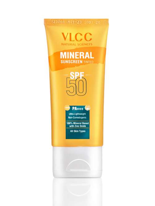 vlcc mineral sunscreen tinted spf 50 pa+++ultra lightweight non-comedogenic-50 g - 20088068 -  Standard Image - 0