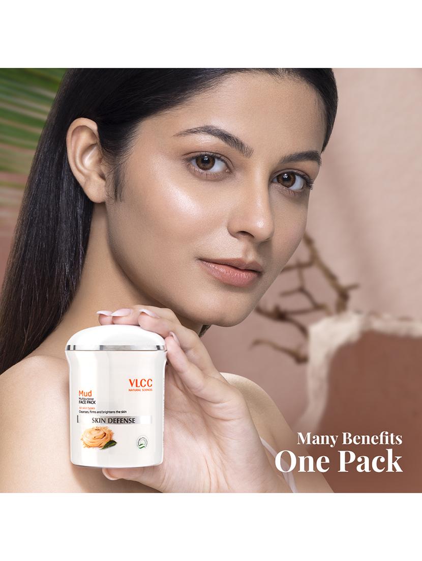 vlcc skin defense mud face pack -70 g for deep cleanse,tightens & brighten skin - 20088189 - Standard Image - 6