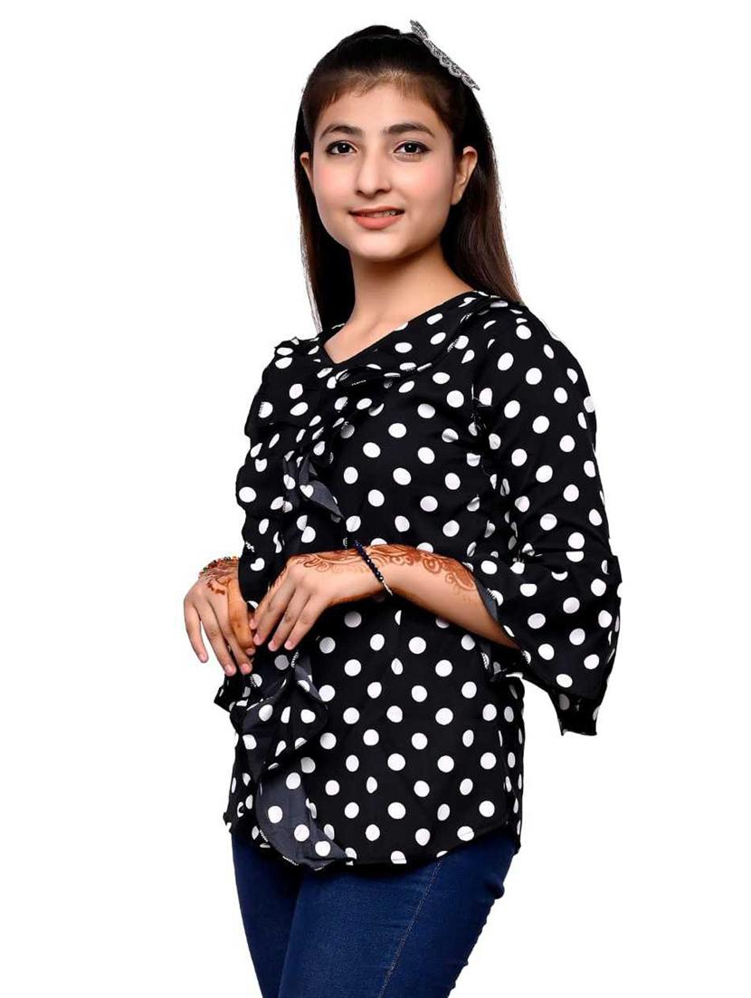 printed cotton blend regular top - 20088254 - Standard Image - 1