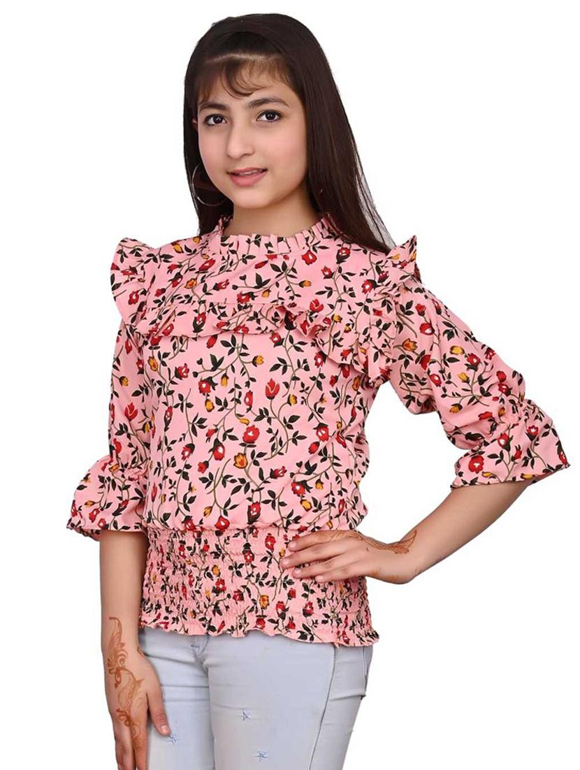 pink cotton blend top - 20088280 - Standard Image - 1