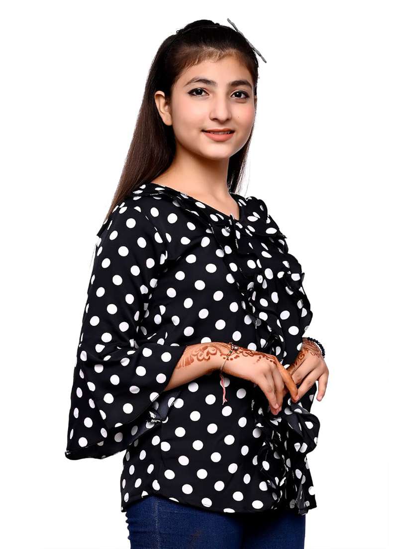 girls v-neck top - 20088306 -  Standard Image - 1