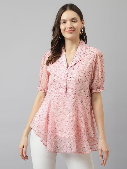 women's asymmetric lapel neck top - 20088973 - Standard Image - 0