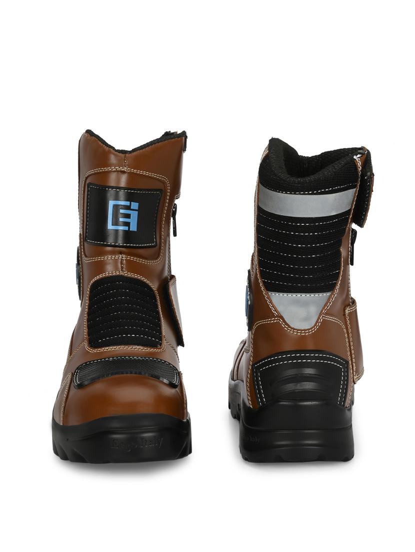 tan leather hiking boots boot - 20097825 - Standard Image - 4