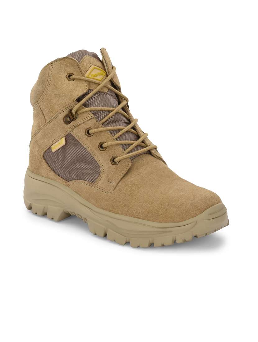 beige leather hiking  boots - 20097826 -  Standard Image - 1