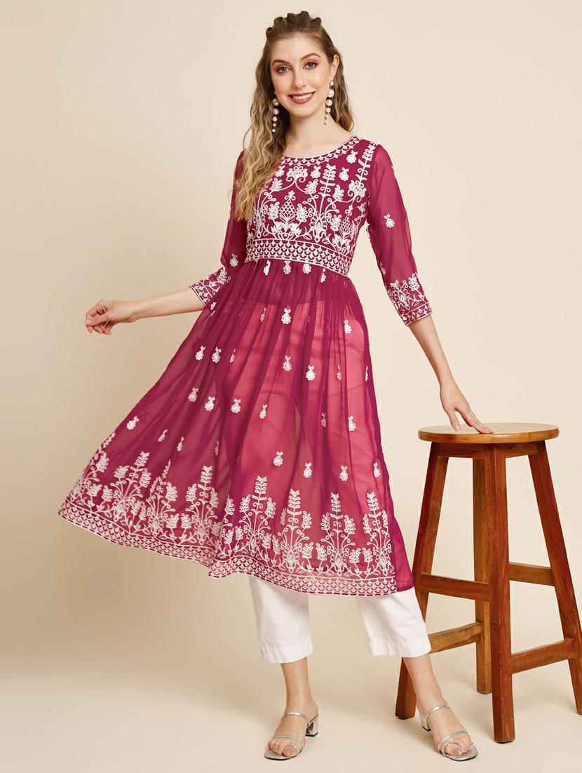 women's a-line kurta - 20098277 - Standard Image - 4