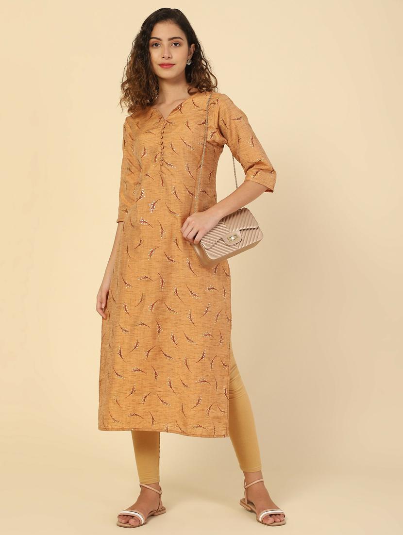women's straight kurta - 20098351 - Standard Image - 1