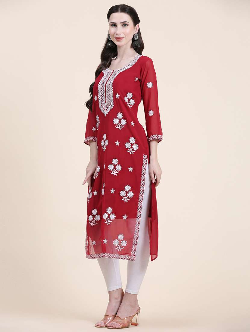 women's straight kurta - 20098374 -  Standard Image - 1